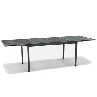Kettler Mesh 150-250 x 100cm Grey Extending Table No Parasol Hole