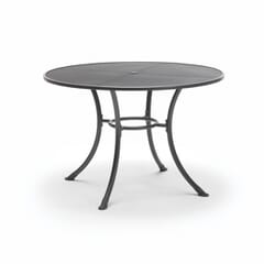 Kettler 110cm Round Mesh Top Table - IRON GREY - with Parasol Hole