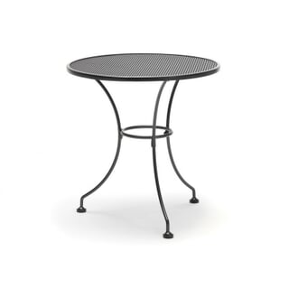 Kettler 70cm Round Mesh Top Table - IRON GREY - No Parasol Hole