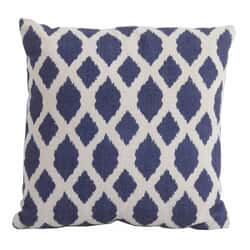 Bramblecrest Blue Trellis Square Scatter Cushion
