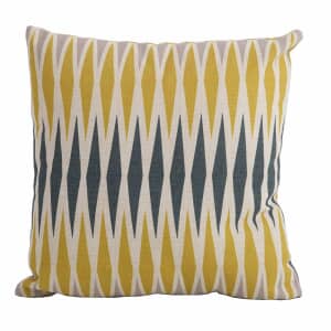 Bramblecrest Harlequin Yellow Square Scatter Cushion