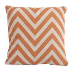 Bramblecrest Chevron Orange Square Scatter Cushion