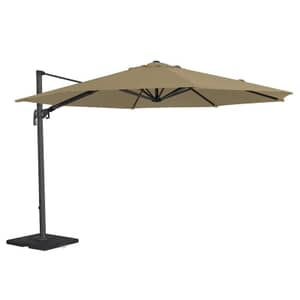 Alexander Rose 3.5m Round Cantilever Parasol - Taupe (NO BASE)