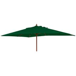 Alexander Rose 3m x 2m Rectangular Wooden Parasol - Green