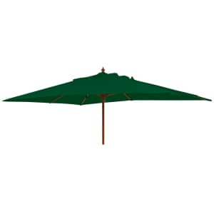 Alexander Rose 3m x 2m Rectangular Wooden Parasol - Green