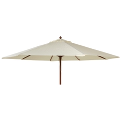Alexander Rose 3m Round Hardwood Parasol - Ecru