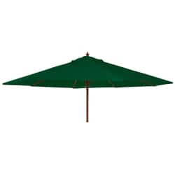 Alexander Rose 3m Round Hardwood Parasol Green