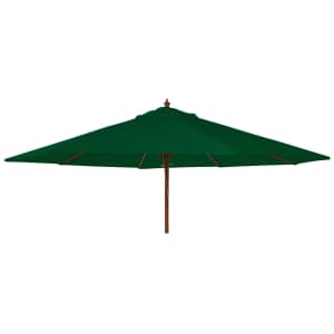 Alexander Rose 3m Round Hardwood Parasol Green