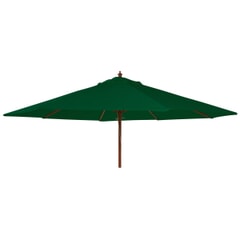 Alexander Rose 3m Round Hardwood Parasol Green