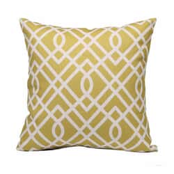 Bramblecrest Ochre Maze Square Scatter Cushion
