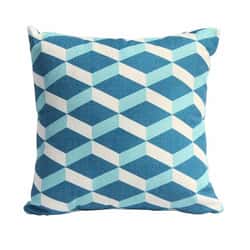 Bramblecrest Turquoise Cubic Square Scatter Cushion