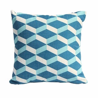 Bramblecrest Turquoise Cubic Square Scatter Cushion