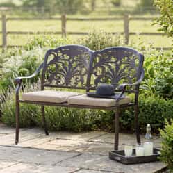 Bramblecrest Venice 2 Seat Bench Bronze