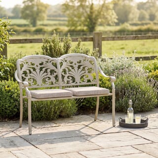 Bramblecrest Venice 2 Seat Bench Stone