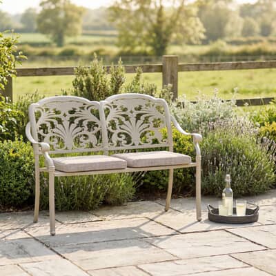 Bramblecrest Venice 2 Seat Bench Stone