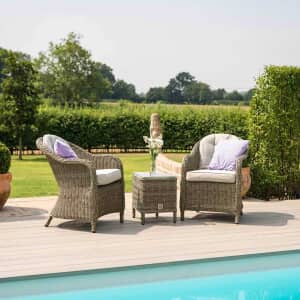 Maze Winchester 2 Seat Bistro Set Natural