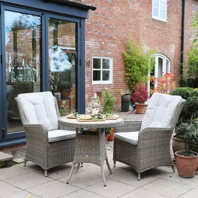 Supremo Lyra 2 Seat 80cm Round Bistro Set