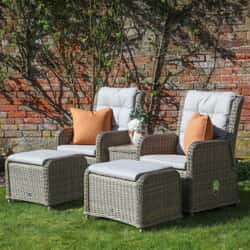 Supremo Lyra Dual Recliner Set with Footrests