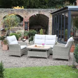 Supremo Lyra Lounge Set with 110x60cm Rectangular Coffee Table