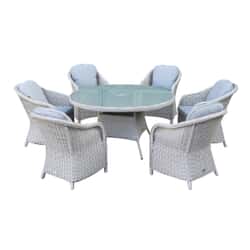 Supremo Torino 6 Seat 140cm Round Dining Set