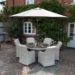 Supremo Hemsby 6 Seat 140cm Round Dining Set