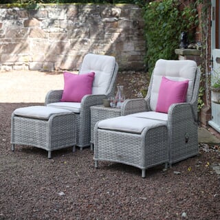 Supremo Hemsby Dual Recliner Set with Footrests