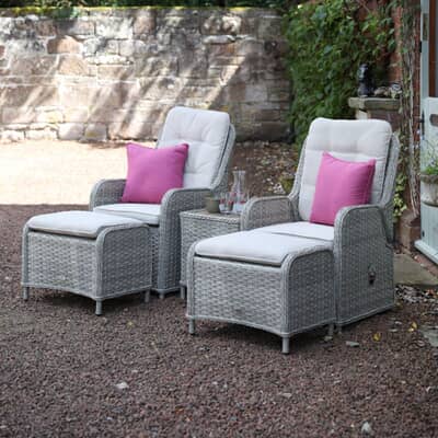 Supremo Hemsby Dual Recliner Set with Footrests