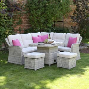 Supremo Hemsby Mini Modular Set with 100x80cm Rectangular Adjustable Table