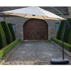 Bramblecrest Gloucester Sand Cantilever Parasol with Cover and Base