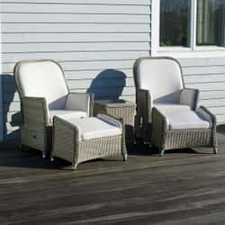 Bramblecrest Monte Carlo Recliner Set with 2 
Footstools and High Coffee Table