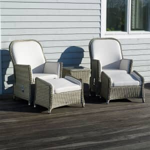 Bramblecrest Monte Carlo Recliner Set with 2 
Footstools and High Coffee Table