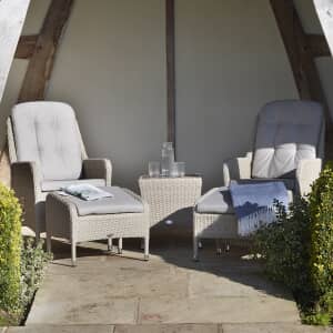 Bramblecrest Tetbury Recliner Set with Tree Free Coffee Table and Footstools Nutmeg/Fawn