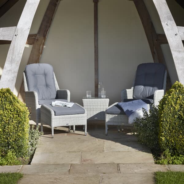 Bramblecrest Tetbury Recliner Set with 2 Footstools Coffee Table Eco