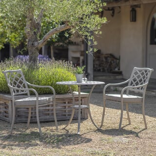 Bramblecrest RHS Bridgewater 2 Seat Bistro Set - Stone