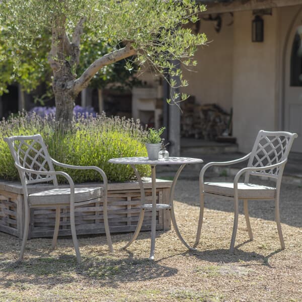 Bramblecrest RHS Bridgewater 2 Seat Bistro Set - Stone