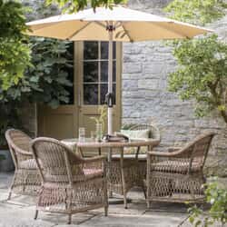 Bramblecrest RHS Rosemoor 4 Seat Round Dining Set