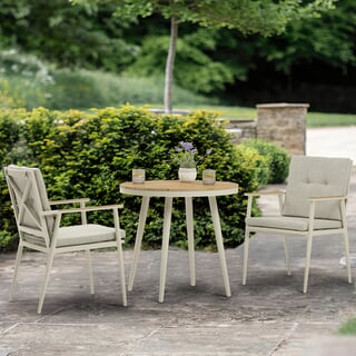 Bramblecrest RHS Wisley Round 2 Seat Bistro Set - Mocha
