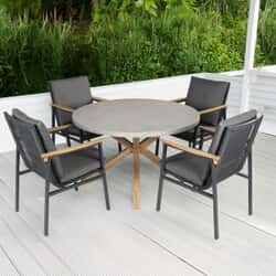 Supremo Polperro 4 Seat 120cm Round Dining Set