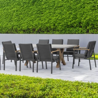 Supremo Polperro 8 Seat 220x100cm Rectangular Dining Set