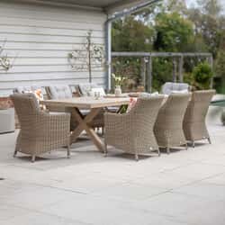 Bramblecrest Fairford 8 Seat Dining Set With Ceramic Top Rectanglar Tables