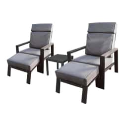 Supremo Melbury Dual Recliner Set with Footrests