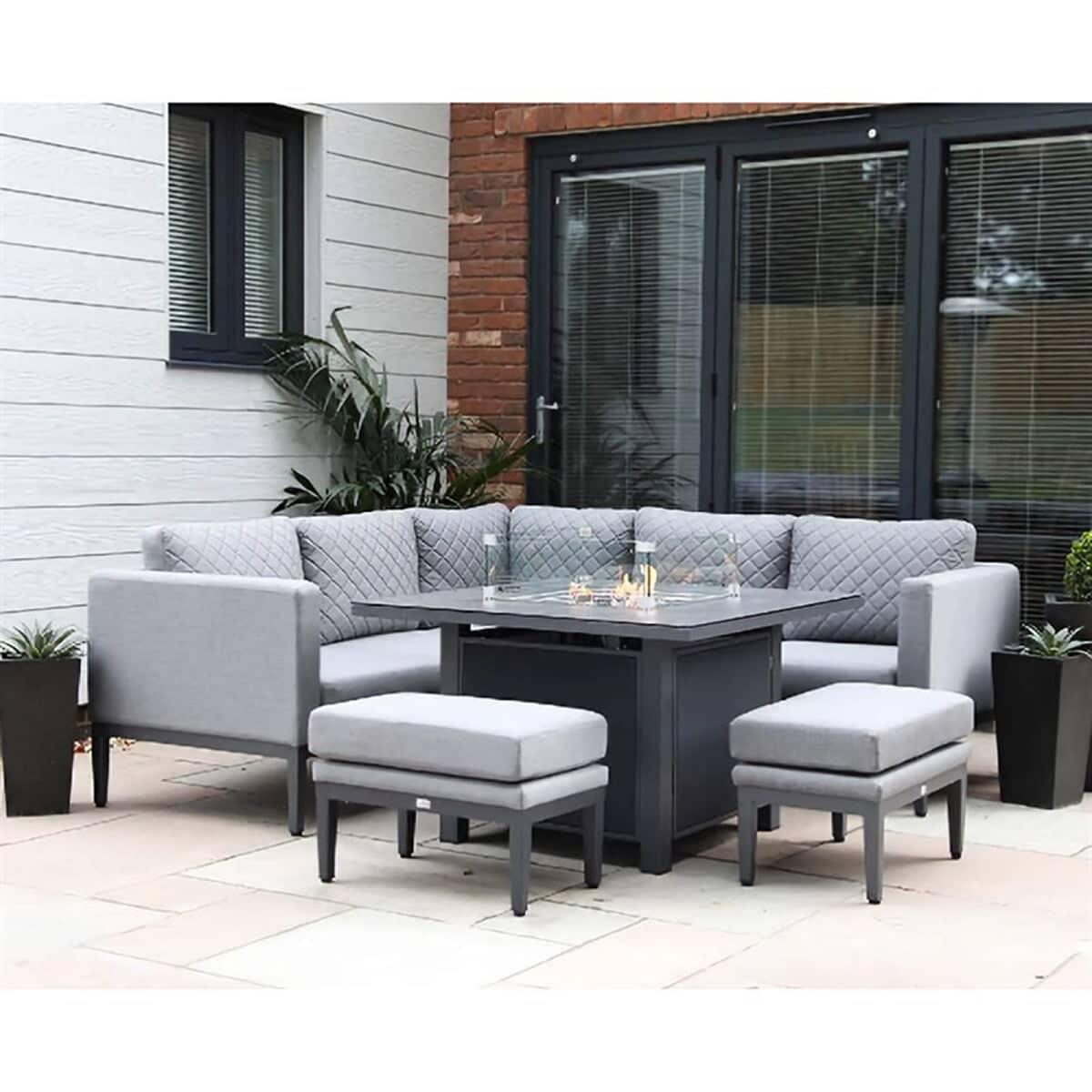 Supremo Mirfield Mini Modular Set with Square Firepit Table