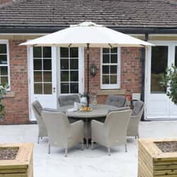 Supremo Cassano 6 Seat 140cm Round Dining Set