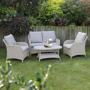 Supremo Cassano Lounge Set with 110x60cm Rectangular Coffee Table