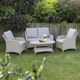 Supremo Cassano Lounge Set with 110x60cm Rectangular Coffee Table