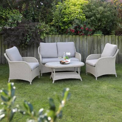 Supremo Cassano Lounge Set with 110x60cm Rectangular Coffee Table
