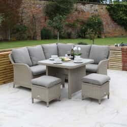 Supremo Cassano Mini Modular Set with 90cm Square Lounge Dining Table