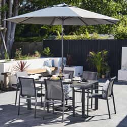 Supremo Leisure Portobello 6 Seat Stacking  Rectangular Dining Set