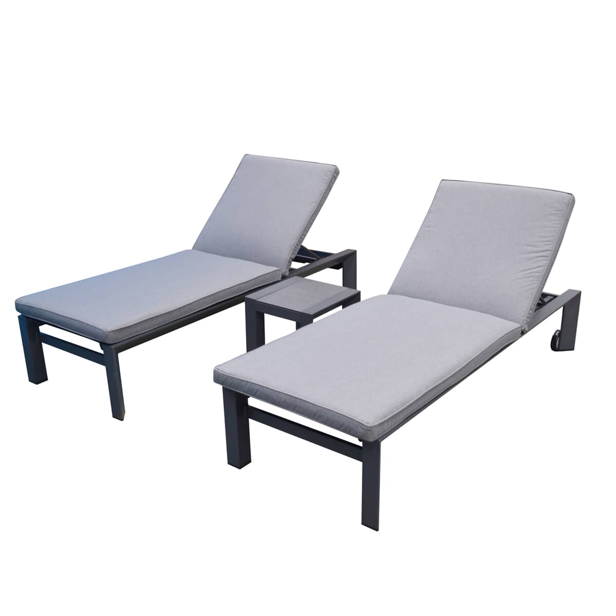 Supremo Leisure Portobello Loungers with Side Table Set X32.578.04.11.05 Garden Furniture World