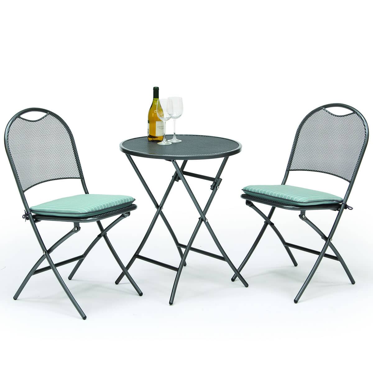 Kettler Caffe Napoli Set Grey/Aqua (Z02010218) Garden Furniture World